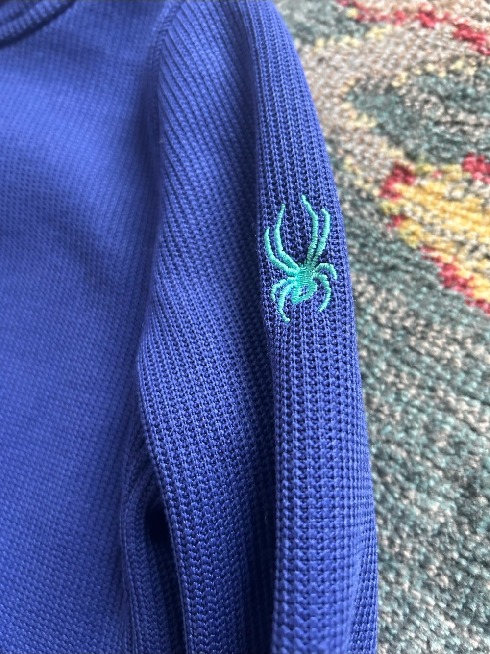Spyder Kids Royal Blue Jacket with Aqua Trim - Picture 4 of 5